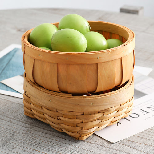 Natural Handmade Wicker Basket Bowlift