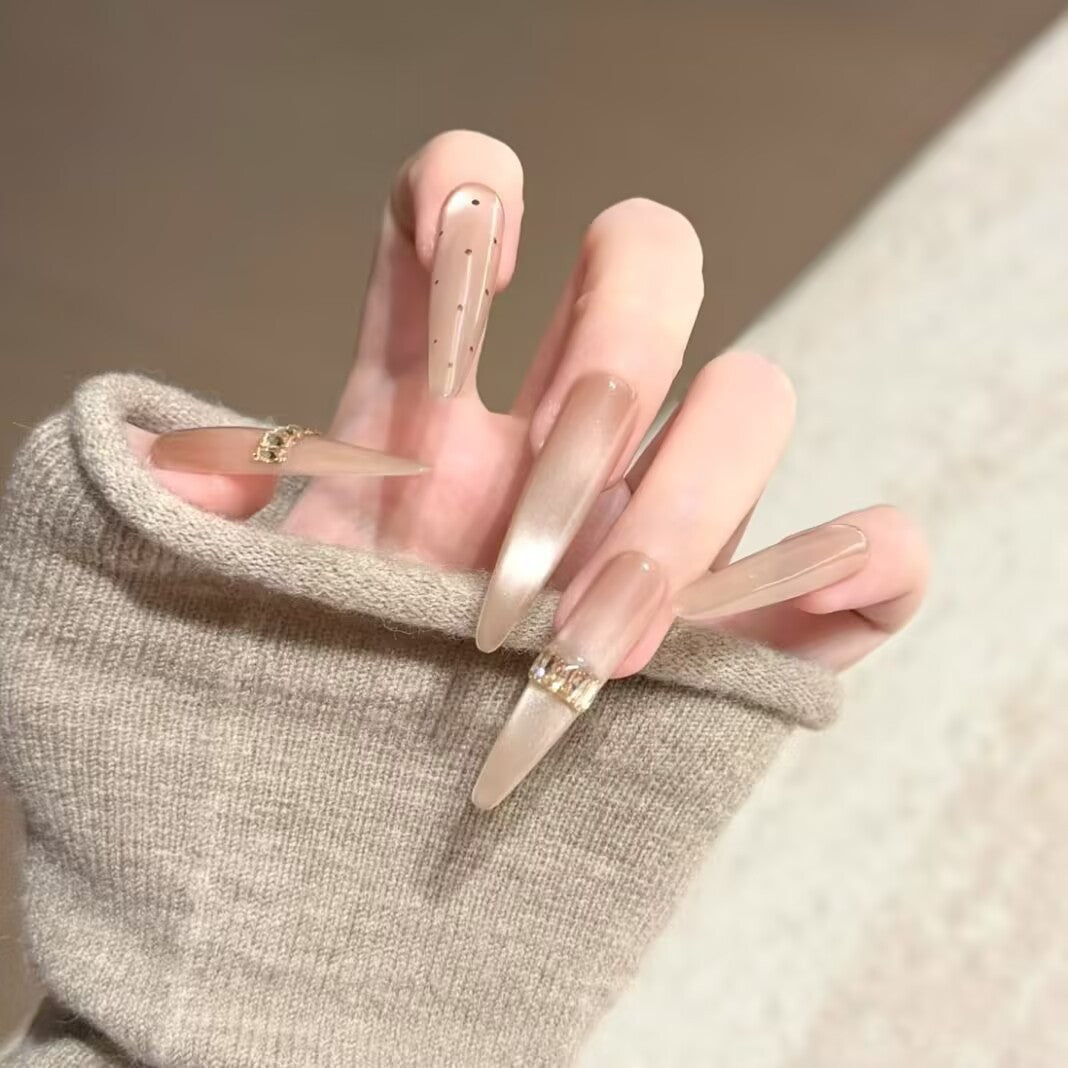 Premium Stiletto Press-On Nail Extensions Bowlift