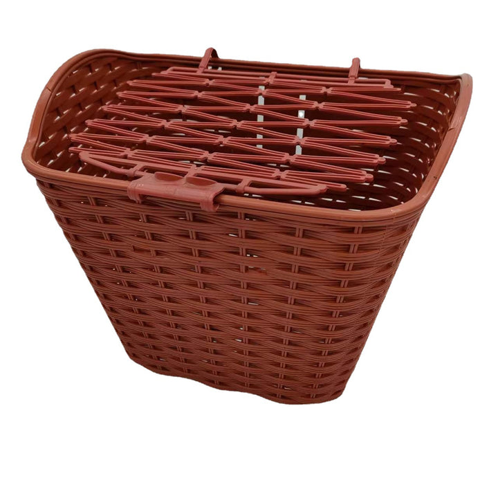 woven quick-release front bike basket with removable mounting bracket Bowlift