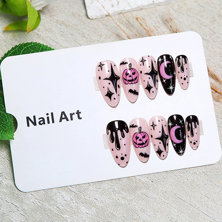 Creative Halloween Design Gel Nails Bowlift