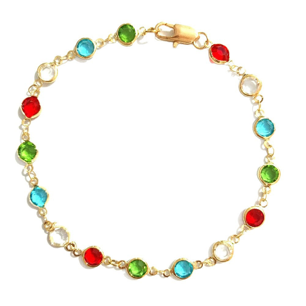 Multi-Color Gemstone Bracelet Bowlift