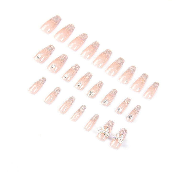 Artistic Nail Extensions with Flower Design Bowlift