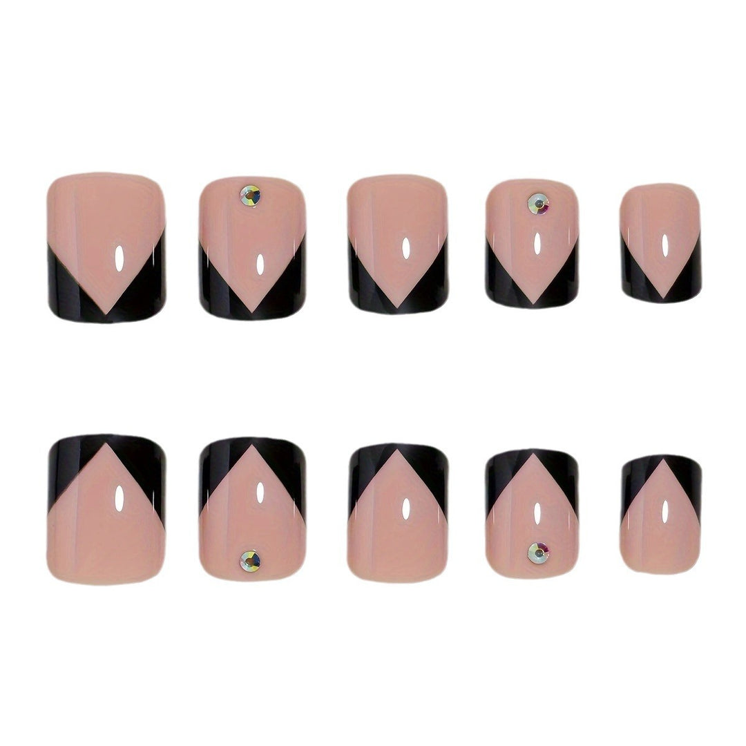 Artistic French Tip Nail Design Bowlift