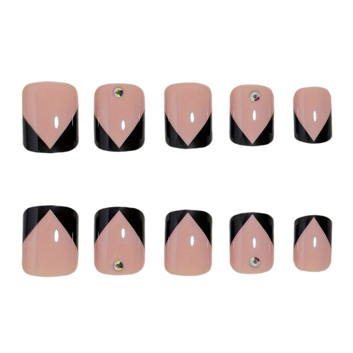 Artistic French Tip Nail Design Bowlift