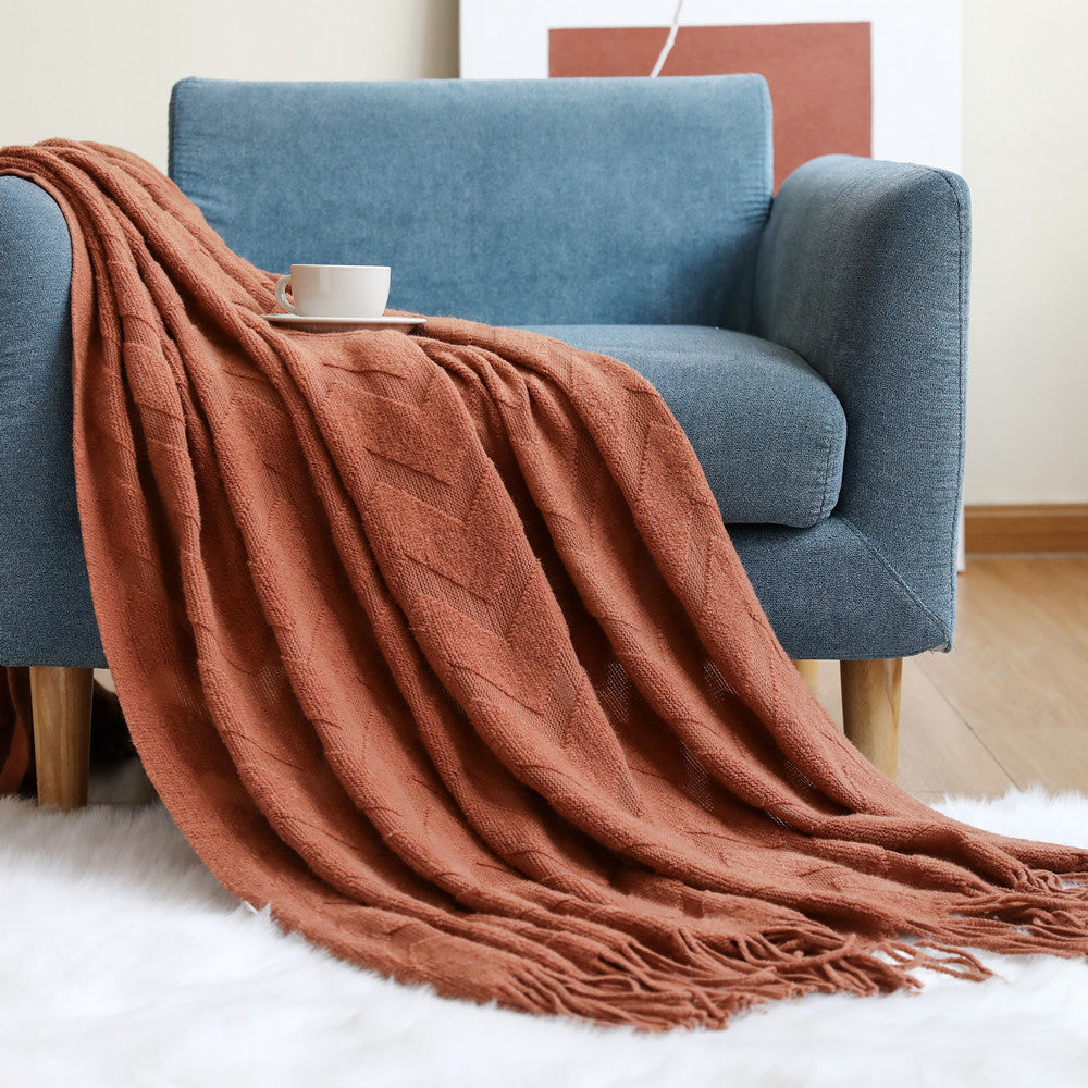 Decorative Textured Throw Blanket