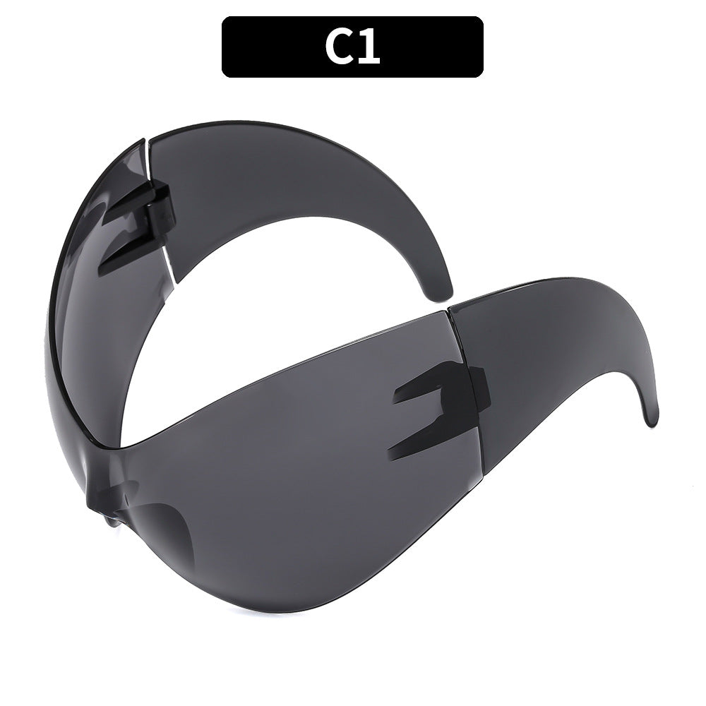Fashion-Forward Shield Sunglasses