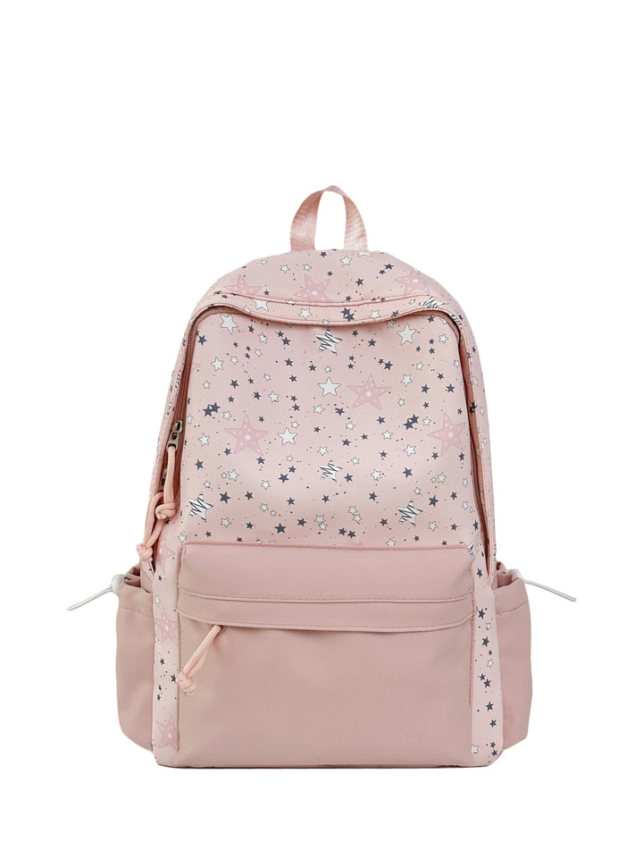 Star-Patterned Multi-Compartment Backpack