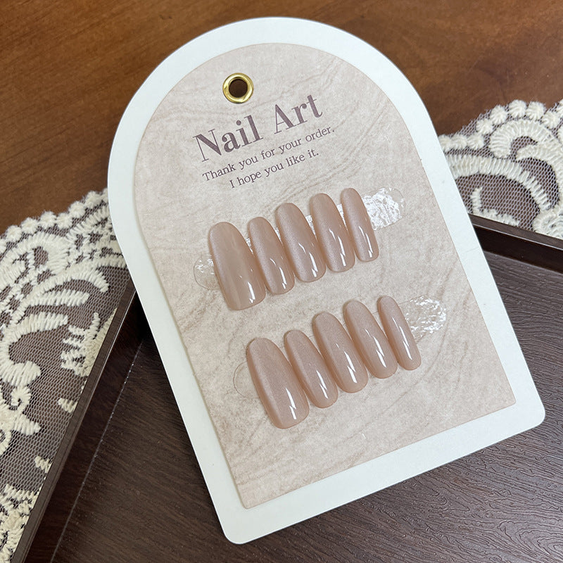 Elegant Almond-shaped Press-On Nail Tips Bowlift