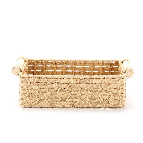 Handcrafted Natural Fiber Storage Basket Bowlift
