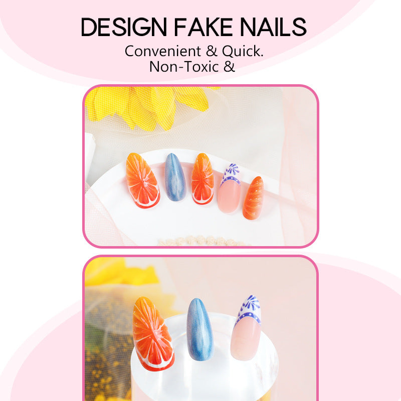 Creative nail set in cheerful fruit design Bowlift