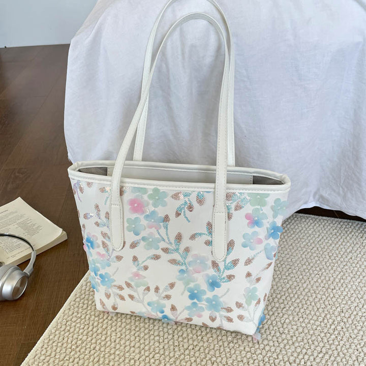 WoFloral Embellished Tote Bag Bowlift