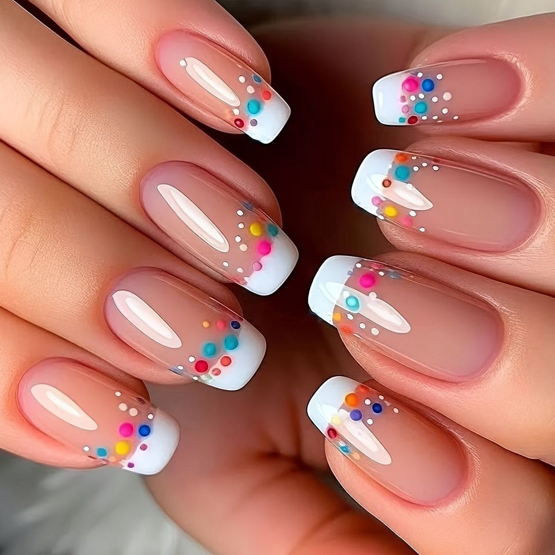 Floral Art Acrylic Nail Set Bowlift