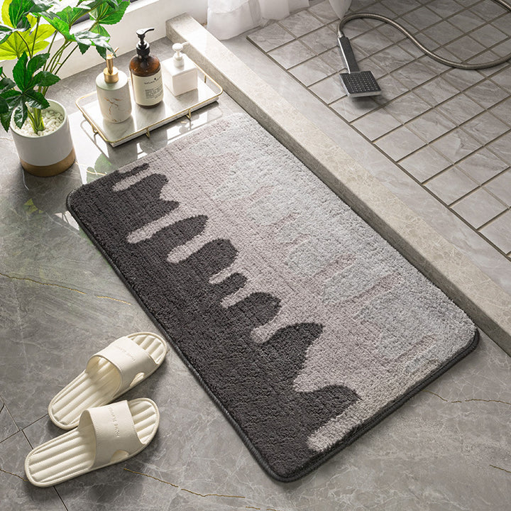 Plush Textured Bath Mat Bowlift