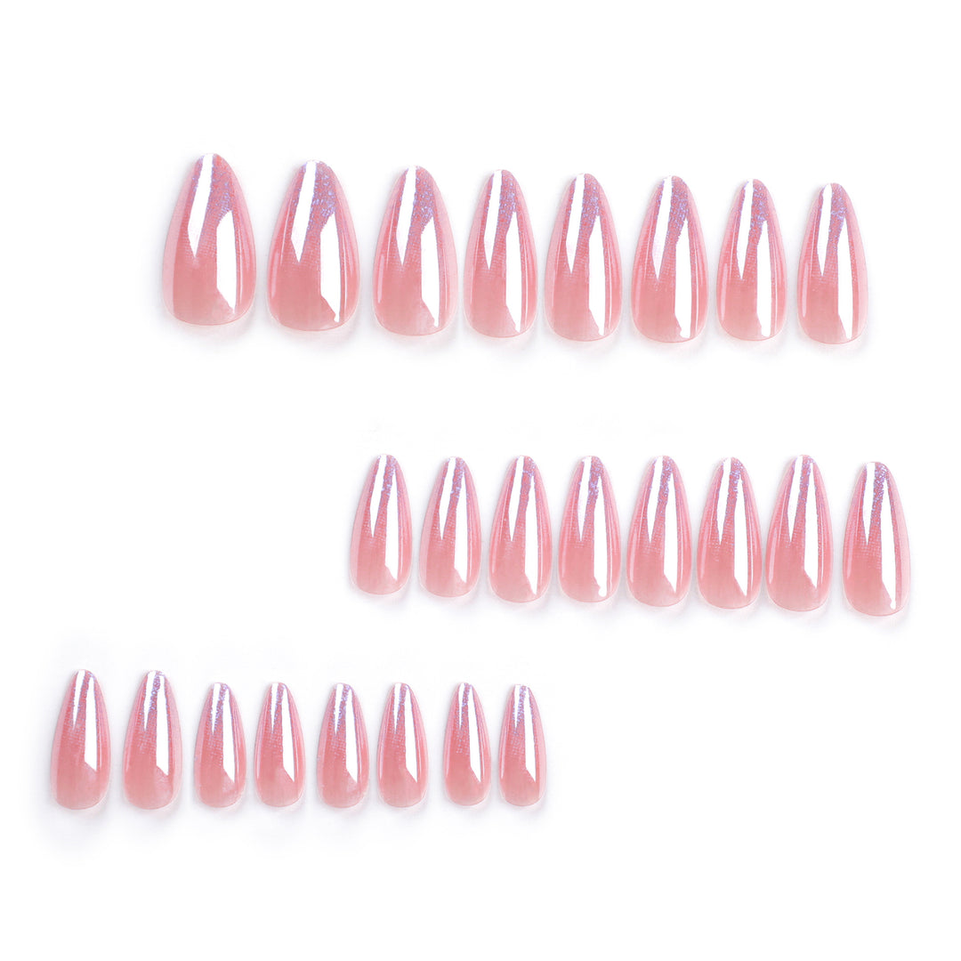 Artistic stiletto nails with glitter gradient and elegant design Bowlift