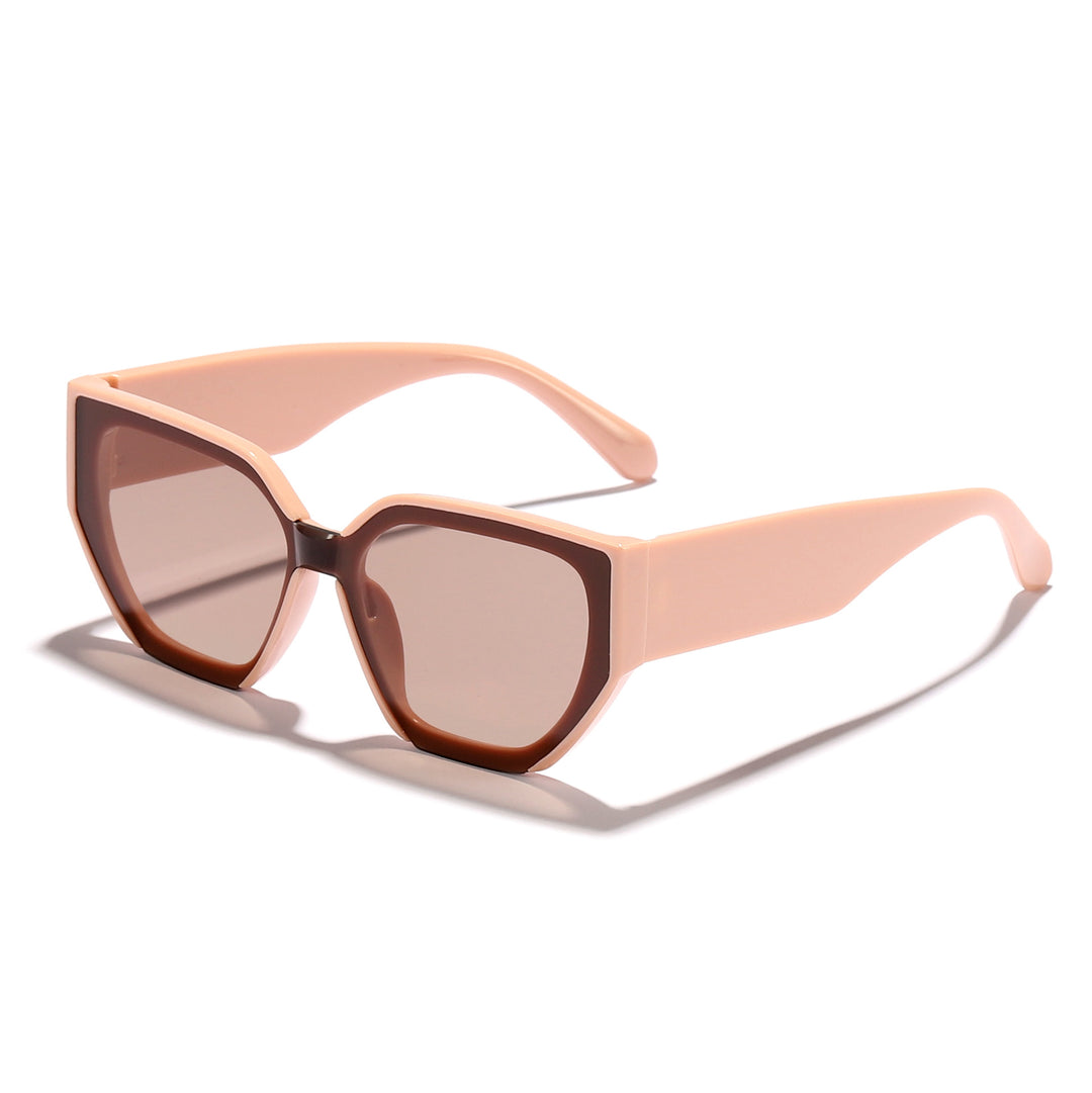 Women's fashionable oversized sunglasses with trendy hexagon design Bowlift