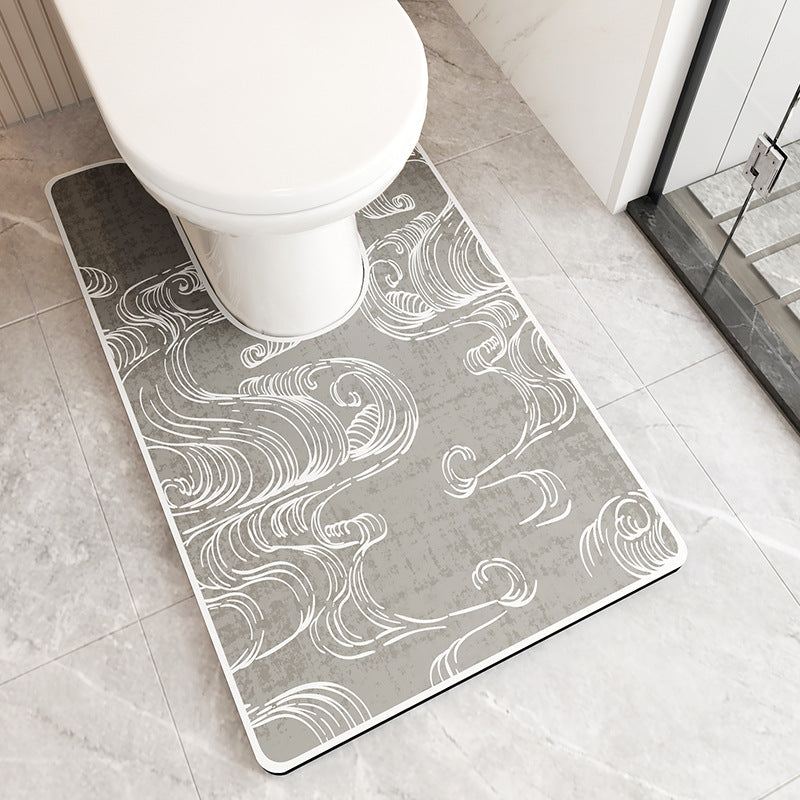 Decorative Bathroom Runner Mat Bowlift