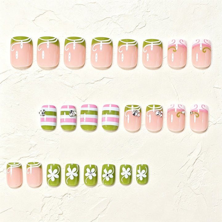 Decorative Press-On Nail Art Tips Bowlift