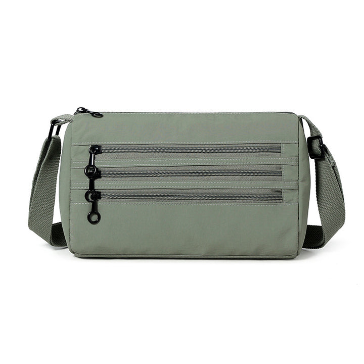 Functional Multi-Zipper Crossbody Bag Bowlift