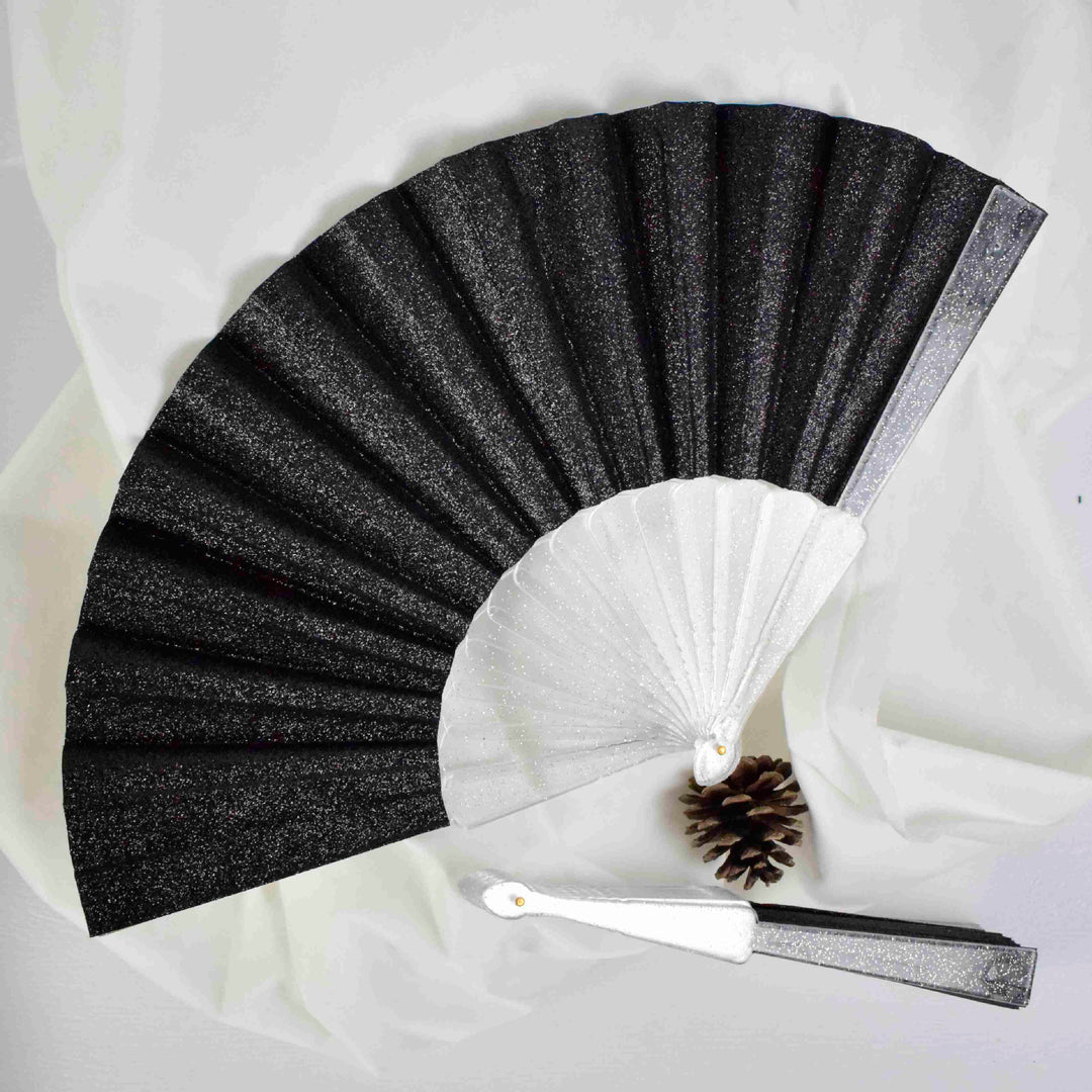 Ladies Glittering Hand Fan made of high-quality material Bowlift