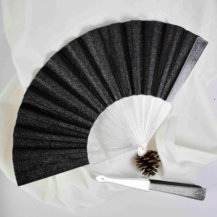 Ladies Glittering Hand Fan made of high-quality material Bowlift