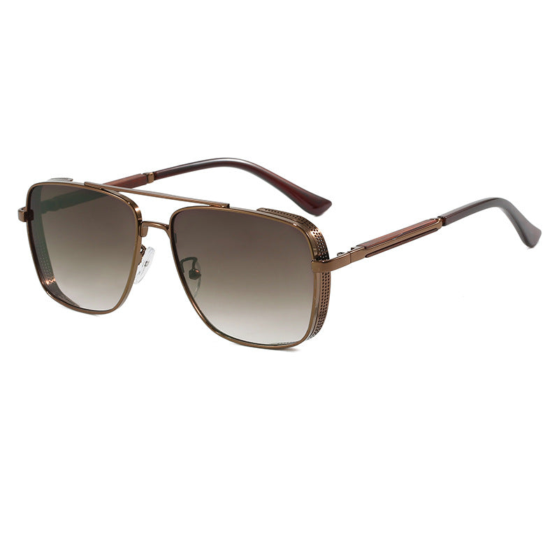 Women's fashionable square sunglasses with luxurious metal accents Bowlift