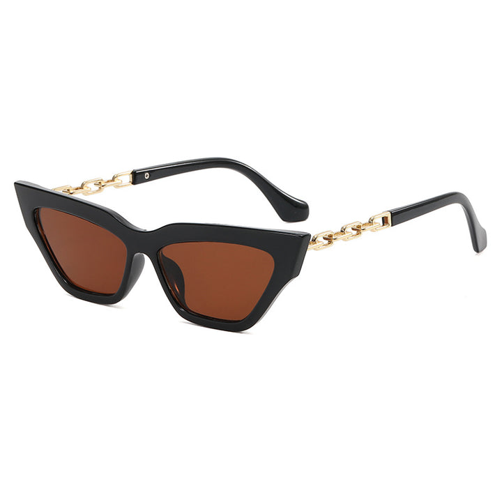 Women Trendy Sunglasses with Exclusive Chain Details Bowlift