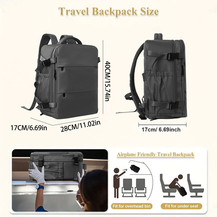 Multifunctional Laptop Backpack with Versatile Compartments Bowlift