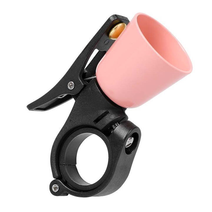 handlebar-mounted bicycle safety horn with universal quick-release clamp Bowlift