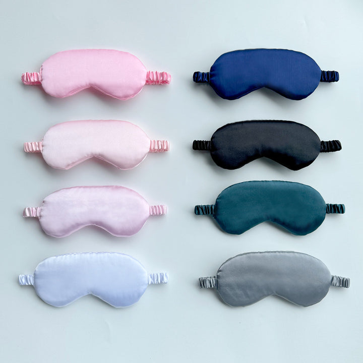 Women's ergonomic silk-like sleep mask with padded nose bridge and elastic strap Bowlift