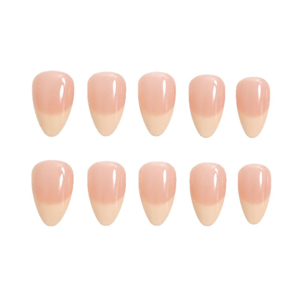 Almond-Shaped Glossy Press-On Nail Set Bowlift
