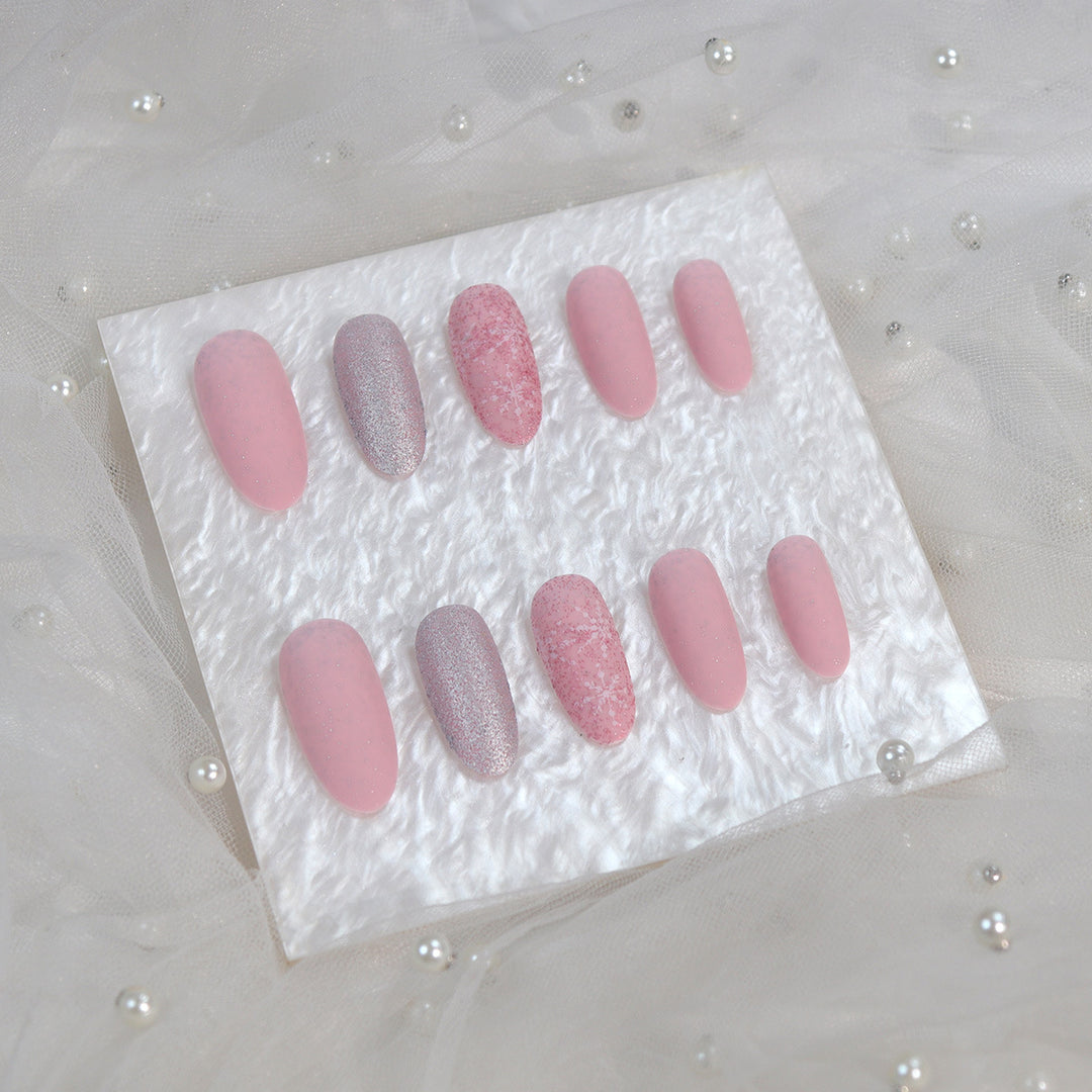Luxurious Long-Lasting Press-On Nails Set Bowlift