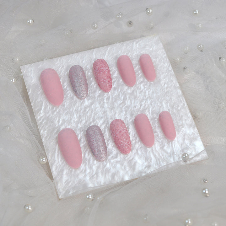 Luxurious Long-Lasting Press-On Nails Set Bowlift
