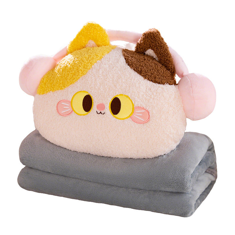 Cushion in cat shape with headphone design Bowlift