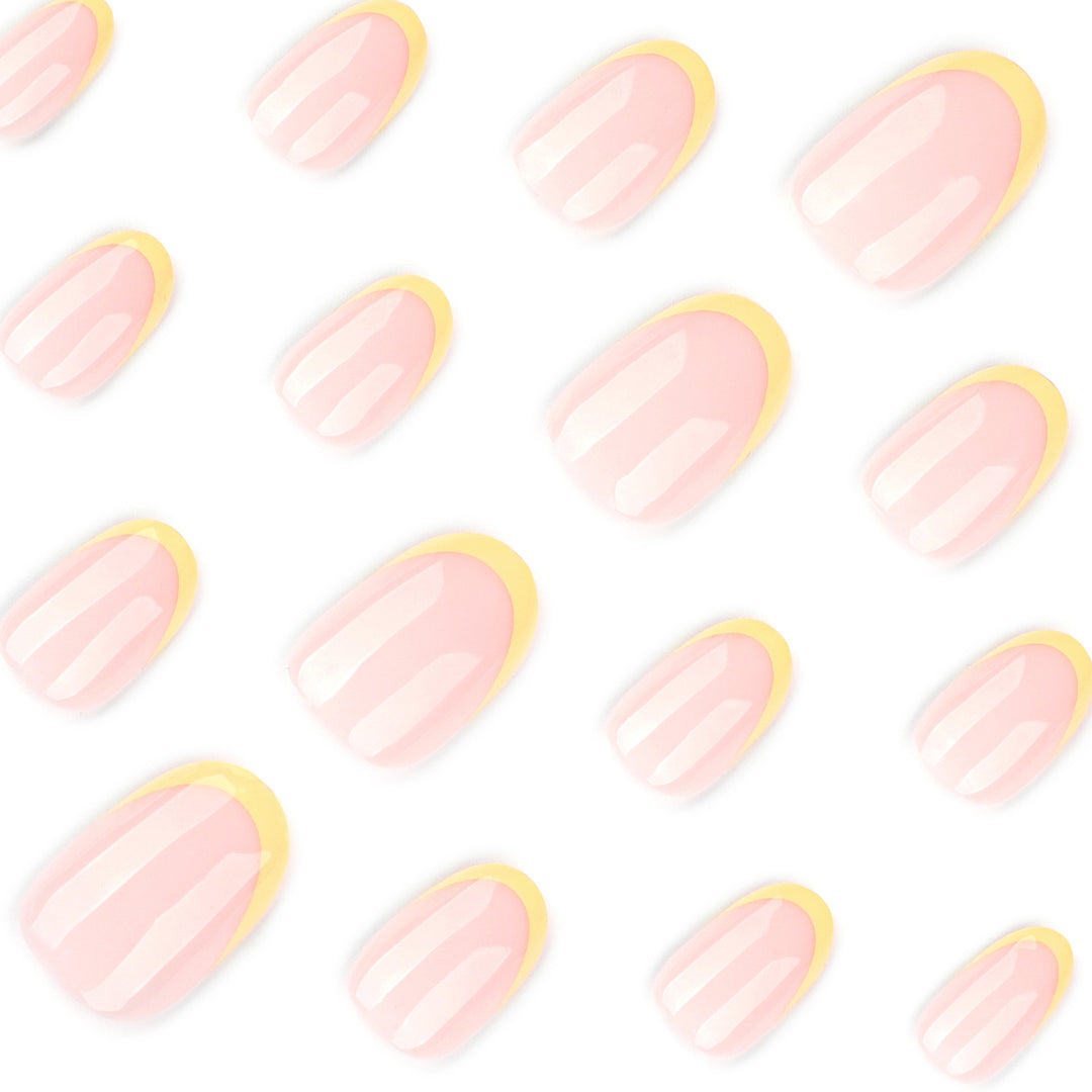Elegant Nail Art in Modern French Tip Design Bowlift