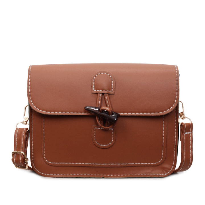 WoStructured Leather Crossbody Bag Bowlift