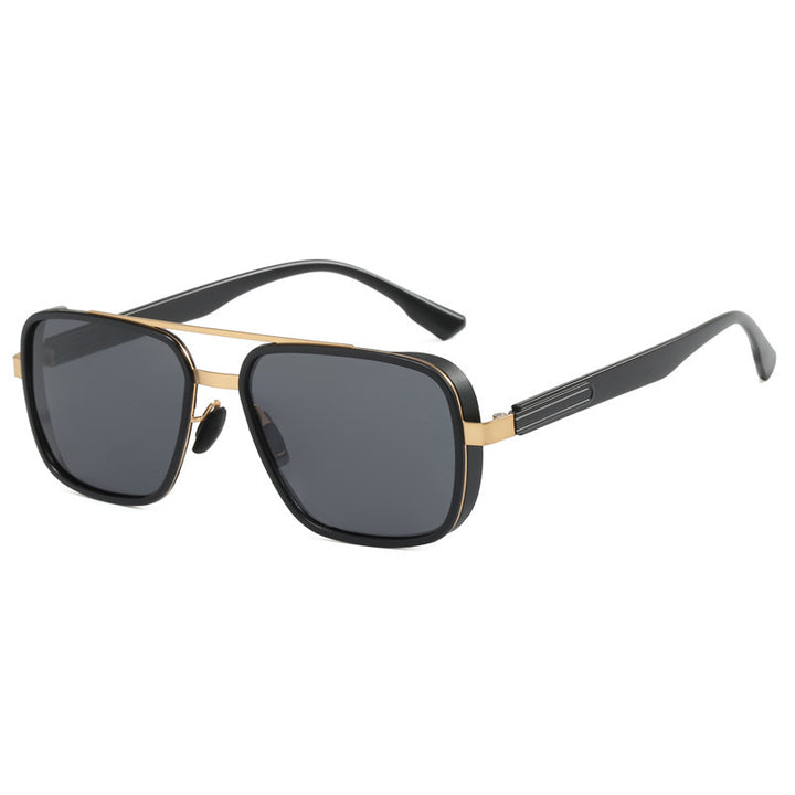 Ladies elegant square sunglasses with high-quality metal frame Bowlift