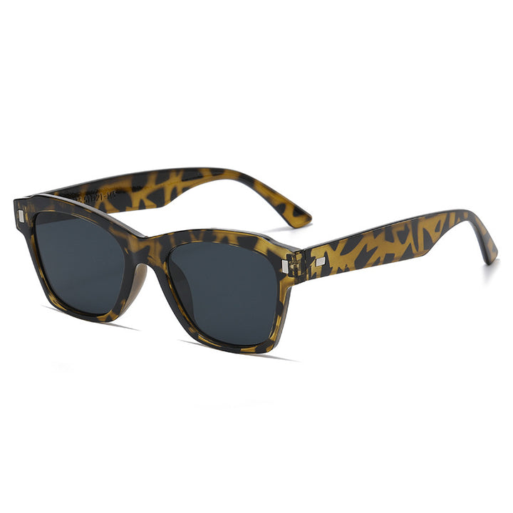 Women's fashionable sunglasses with transparent frame and high-quality UV protection Bowlift