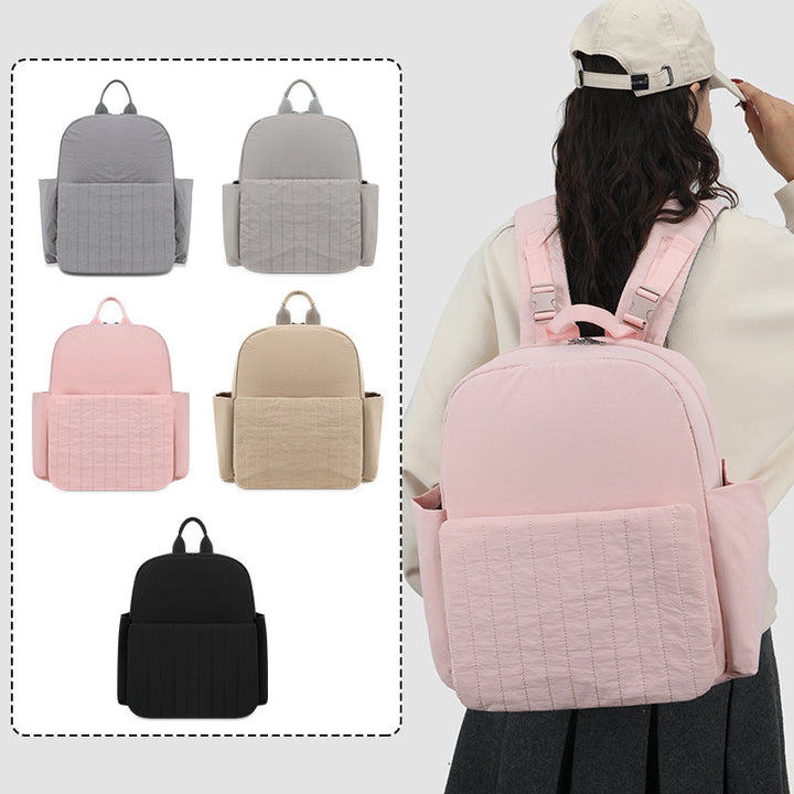 Minimalist Quilted Backpack Bowlift