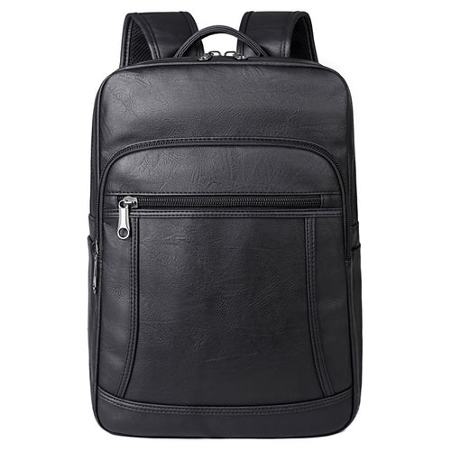 Sleek Professional Leather Laptop Backpack Bowlift