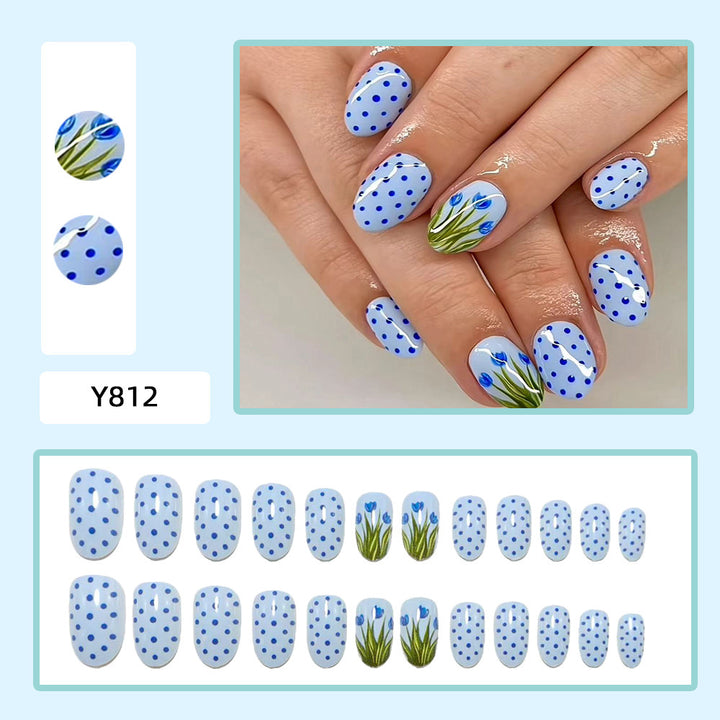 Creative nail art with floral and geometric patterns Bowlift