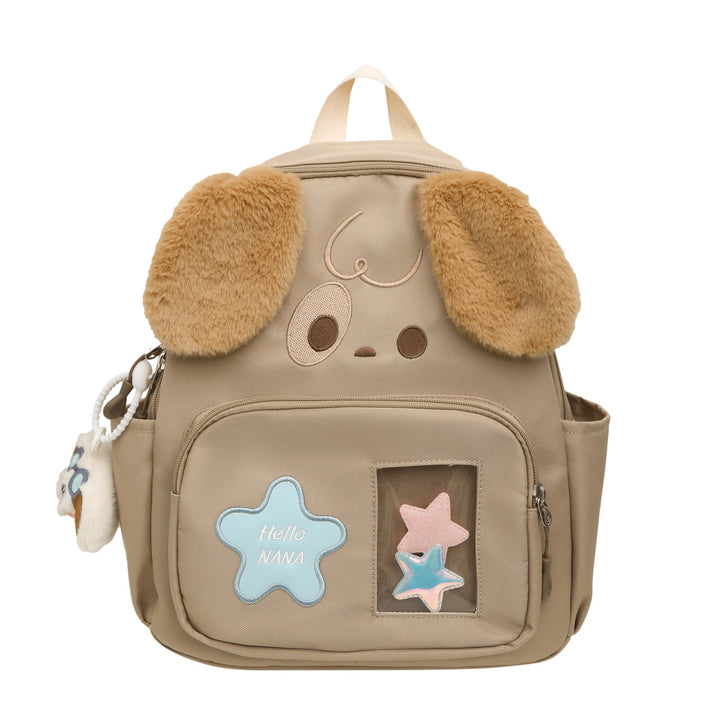 Kawaii Plush Backpack with Dog Design Bowlift