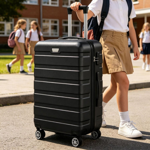 Unisex Multi-Functional Hard Shell Spinner Suitcase Bowlift