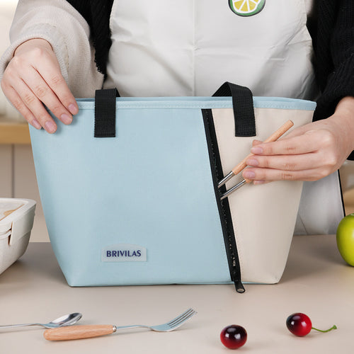 Insulated Zippered Lunch Tote
