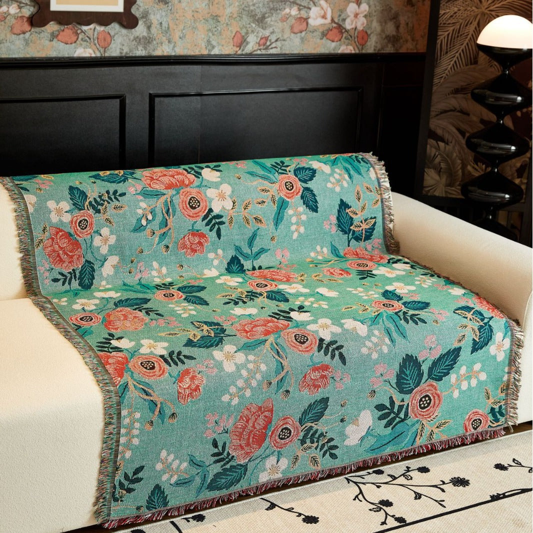 Floral Patterned Throw Blanket