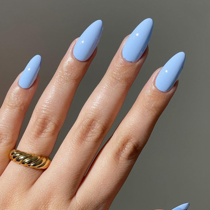 Premium Glossy Almond-Shaped Press-On Nail Set Bowlift