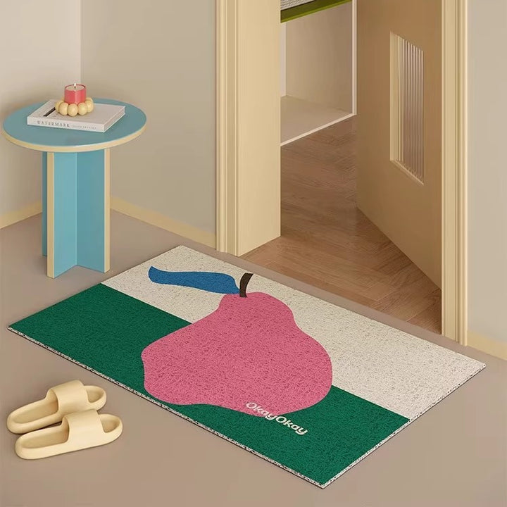 Artistic Fruit Print Floor Mat Bowlift