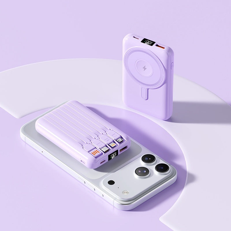 Portable power bank with magnetic function Bowlift