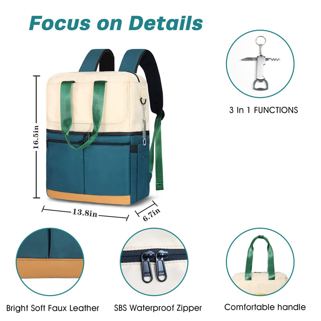 Unisex Insulated Leisure Transport Bag with External Pockets Bowlift