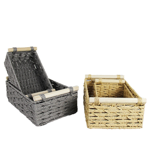 Woven Natural Storage Basket Bowlift