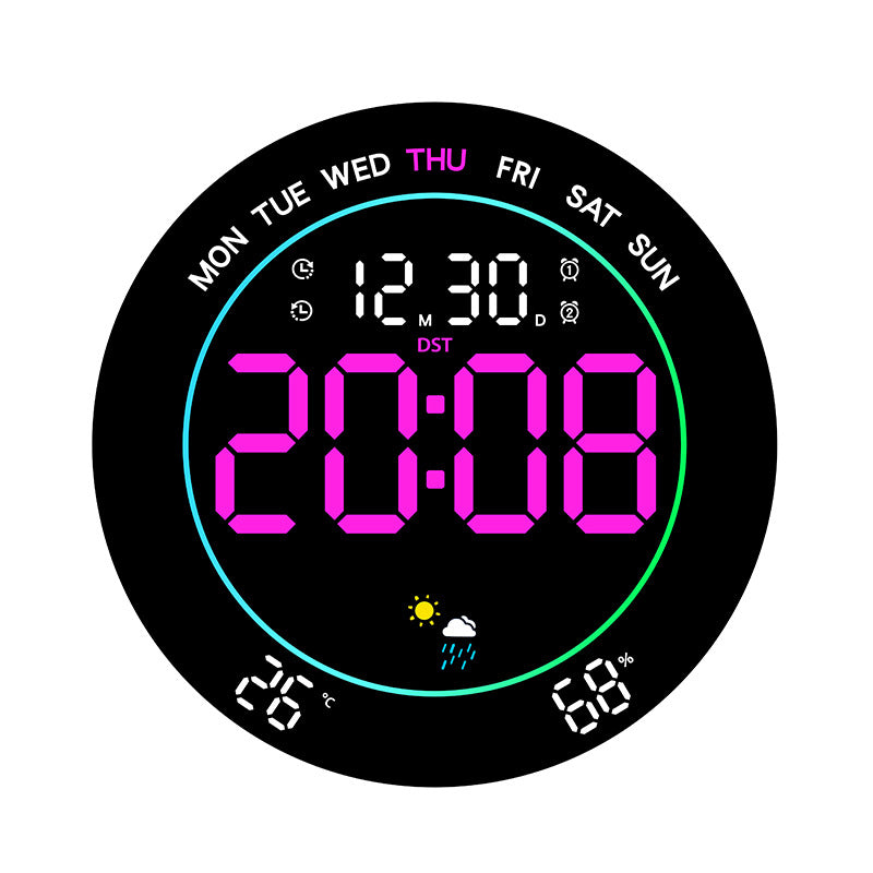 Digital Weather Alarm Clock Bowlift